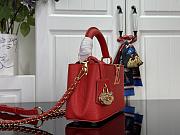 Kitlife Louis Vuitton Capucines East-West Mini Bag Red M27300 22x12x8cm - 3