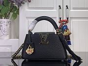  Kitlife Louis Vuitton Capucines East-West Mini Bag Black M27300 22x12x8cm  - 1