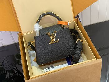 Kitlife Louis Vuitton Capucines Mini Bag Black M14976 21x14x8cm