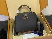 Kitlife Louis Vuitton Capucines Mini Bag Black M14976 17.3x9x27cm - 1
