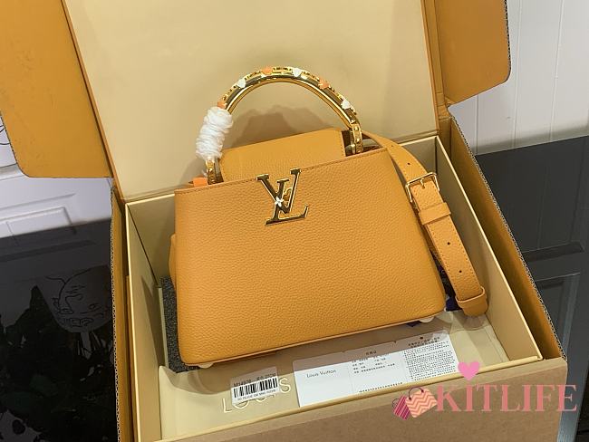 Kitlife Louis Vuitton Capucines Mini Bag Yellow M14976 17.3x9x27cm  - 1