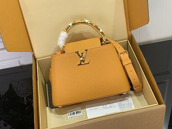Kitlife Louis Vuitton Capucines Mini Bag Yellow M14976 17.3x9x27cm 