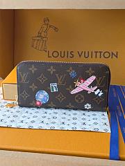 Kitlife Louis Vuitton Zippy Wallet Brown Monogram Snowy Pearl M26256 19.5x10.5x2.5cm - 1