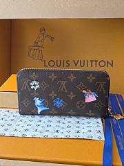 Kitlife Louis Vuitton Zippy Wallet Brown Monogram Snowy Pearl M26256 19.5x10.5x2.5cm - 4