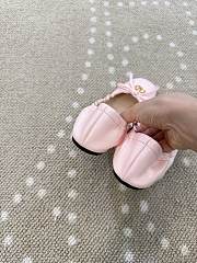 Kitlife Valentino Vlogo Signature Pink Patent Leather Ballerina Shoes - 6