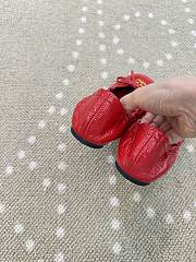 Kitlife Valentino Vlogo Signature Red Patent Leather Ballerina Shoes  - 3