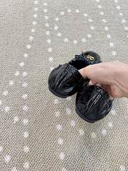 Kitlife Valentino Vlogo Signature Black Patent Leather Ballerina Shoes  - 2