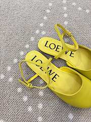 Kitlife Loewe Toy Ankle-strap Yellow Leather Ballerinas Shoes  - 2
