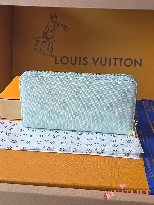 Kitlife Louis Vuitton Zippy Wallet Monogram Origine Vert Asnières M27684 19.5x10.5x2.5cm  - 1