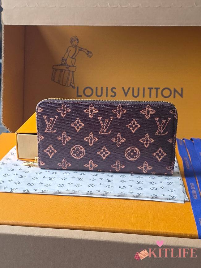 Kitlife Louis Vuitton Zippy Wallet Monogram Origine Ebene M27683 19.5x10.5x2.5cm  - 1