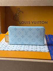 Kitlife Louis Vuitton Zippy Wallet Monogram Origine Bleu Courrier M27686 19.5x10.5x2.5cm  - 1