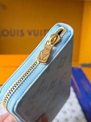 Kitlife Louis Vuitton Zippy Wallet Monogram Origine Bleu Courrier M27686 19.5x10.5x2.5cm  - 5