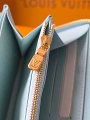 Kitlife Louis Vuitton Zippy Wallet Monogram Origine Bleu Courrier M27686 19.5x10.5x2.5cm  - 4