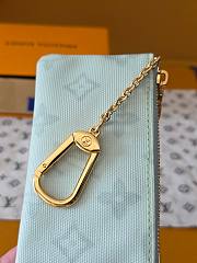 Kitlife Louis Vuitton Key Pouch Monogram Origine Vert Asnières M27672 12x7x1.5cm  - 3
