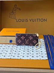 Kitlife Louis Vuitton Key Pouch Monogram Origine Ebene M27671 12x7x1.5cm  - 1