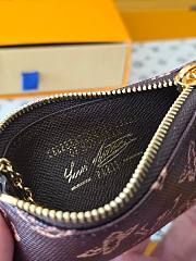 Kitlife Louis Vuitton Key Pouch Monogram Origine Ebene M27671 12x7x1.5cm  - 2