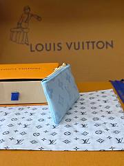 Kitlife Louis Vuitton Key Pouch Monogram Origine Bleu Courrier M27674 12x7x1.5cm  - 4