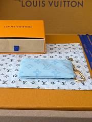Kitlife Louis Vuitton Key Pouch Monogram Origine Bleu Courrier M27674 12x7x1.5cm  - 5