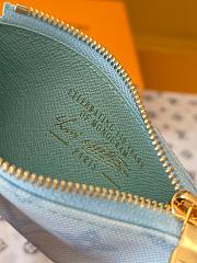 Kitlife Louis Vuitton Key Pouch Monogram Origine Bleu Courrier M27674 12x7x1.5cm  - 2