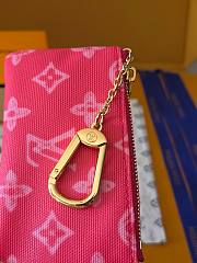 Kitlife Louis Vuitton Key Pouch Monogram Origine Rose Ruban M28325 12x7x1.5cm  - 2