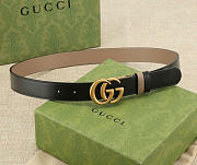 Kitlife Gucci GG Marmont Belt Black & Belt Width 3cm - 1