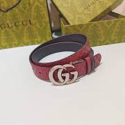 Kitlife Gucci Reversible GG Marmont Belt Red & Black With Gold Hardware - 6