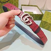 Kitlife Gucci Reversible GG Marmont Belt Red & Black With Gold Hardware - 3