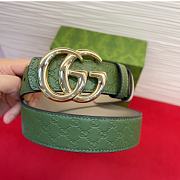 Kitlife Gucci Reversible GG Marmont Belt Green & Beige With Gold Hardware  - 5