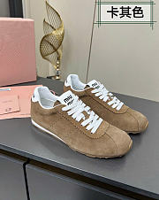 Kitlife Miu Miu Plume Beige Suede Sneakers  - 1