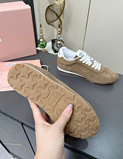 Kitlife Miu Miu Plume Beige Suede Sneakers  - 4