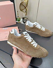 Kitlife Miu Miu Plume Beige Suede Sneakers  - 6