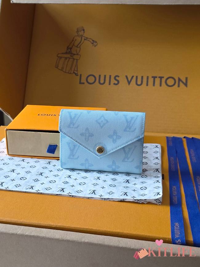 Kitlife Louis Vuitton Victorine Monogram Origine Bleu Courrier M27682 12x9.5x2.5cm  - 1