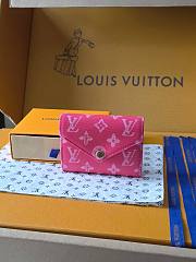 Kitlife Louis Vuitton Victorine Monogram Origine Rose Ruban M27690 12x9.5x2.5cm  - 1