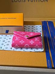 Kitlife Louis Vuitton Victorine Monogram Origine Rose Ruban M27690 12x9.5x2.5cm  - 6
