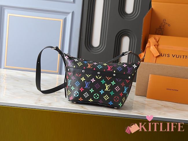 Kitlife Louis Vuitton x TM Cruiser Toiletry Bag Black Multicolor M27900 22x13.5x12cm  - 1
