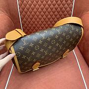 Kitlife Louis Vuitton Satchel Messenger Bag Brown Monogram Canvas M14723 35.5x24x12cm - 2
