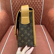 Kitlife Louis Vuitton Satchel Messenger Bag Brown Monogram Canvas M14723 35.5x24x12cm - 5