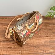Kitlife Louis Vuitton Speedy 30 Badge Bag Brown M47087 30x21x17cm - 3