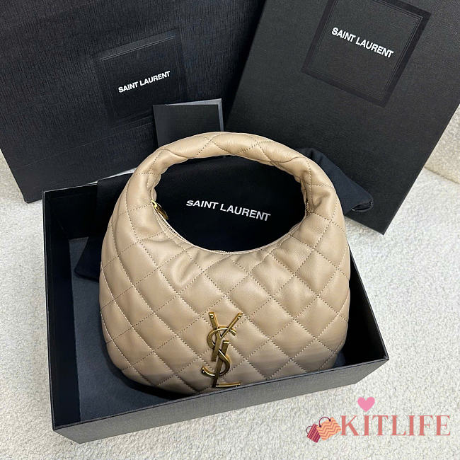 Kitlife Saint Laurent Icarino In Beige Quilted Nappa Bag 851689 17x13x3cm  - 1