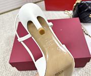 Kitlife Valentino Garavani VLogo Signature Pumps White Patent Leather 80mm - 3