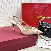 Kitlife Valentino Garavani VLogo Signature Pumps Beige Patent Leather 80mm  - 4
