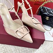 Kitlife Valentino Garavani VLogo Signature Pumps Beige Patent Leather 80mm  - 3
