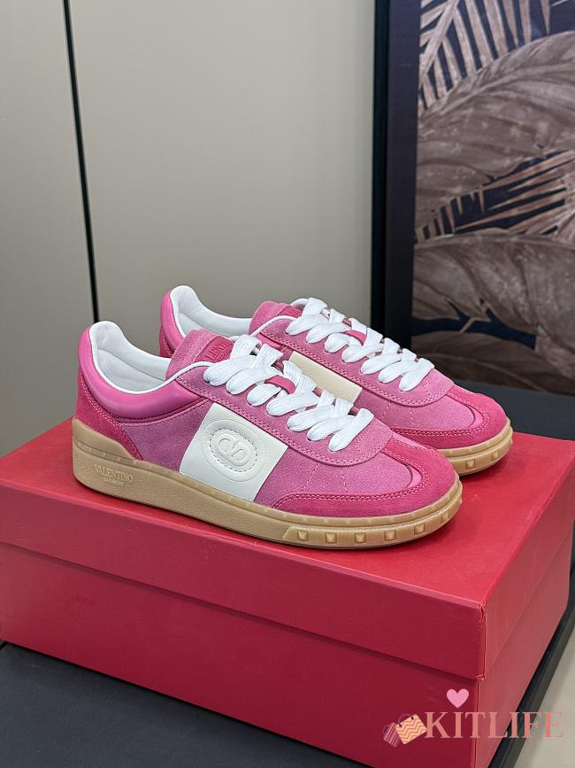 Kitlife Valentino Garavani Upvillage Crosta Sneakers Pink & White - 1