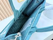 Kitlife Dior Medium Book Tote with Strap Celestial Green Oblique Embroidery with White Lace and Dior Médaillon 36x27.5x16.5cm  - 4