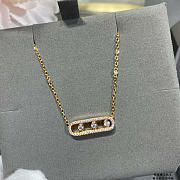 Kitlife Messika Move Uno Pave Diamond Necklace in Silver / Gold  - 2