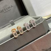 Kitlife Messika Move Uno Pave Diamond Earrings in Silver / Gold  - 1