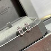 Kitlife Messika Move Uno Pave Diamond Earrings in Silver / Gold  - 5