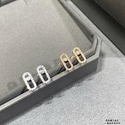 Kitlife Messika Move Uno Pave Diamond Earrings in Silver / Gold  - 2