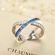 Kitlife Chaumet Jeux de Liens Ring Silver & Blue, Diamonds  - 6