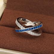 Kitlife Chaumet Jeux de Liens Ring Silver & Blue, Diamonds  - 3